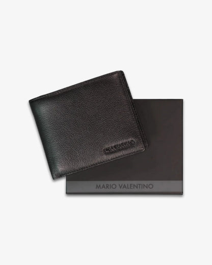 Mario Valentino - Portafogli Fort da uomo in pelle nero